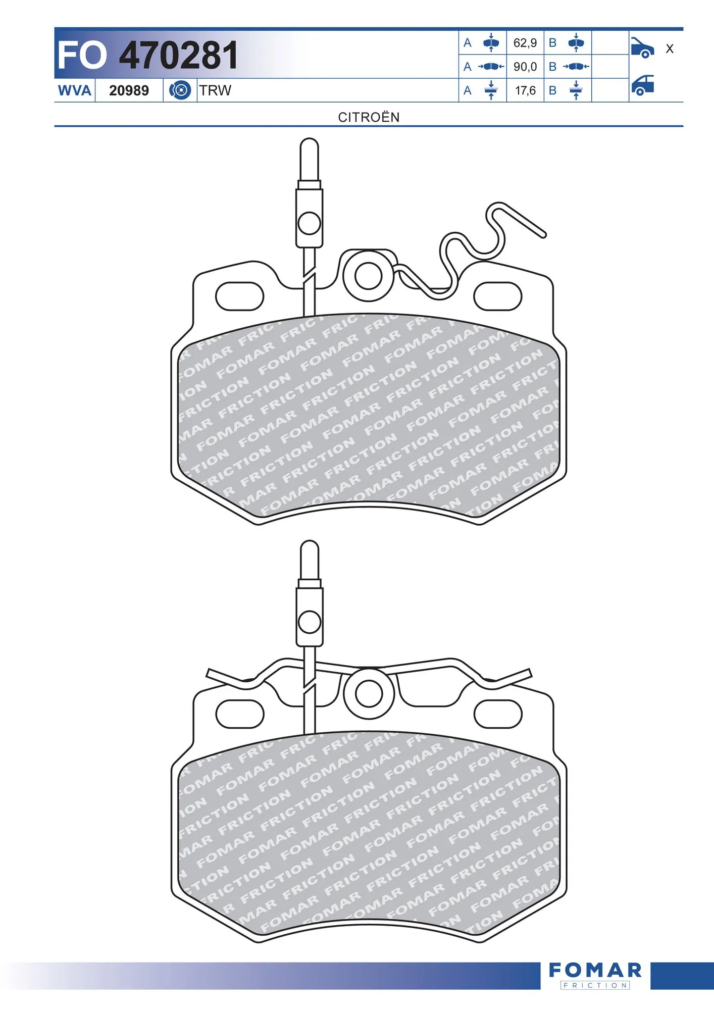 Brake Pad Set, disc brake